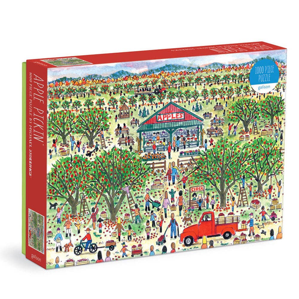 Chronicle Books - Wholesale Puzzle - Adult - Michael Storrings Apple Pickin' 1000 Piece Puzzle0