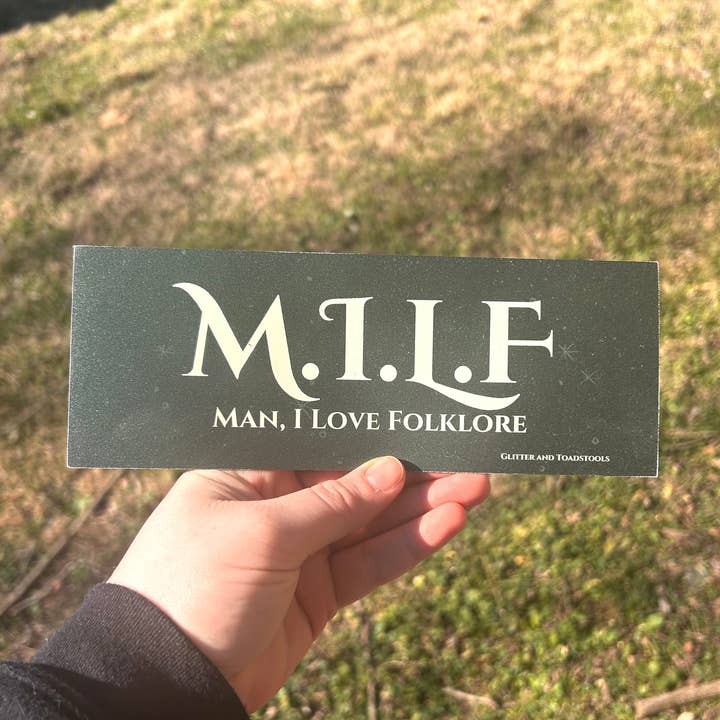 Glitter and Toadstools - Wholesale Magnet - Man, I Love Folklore Bumper Magnet0