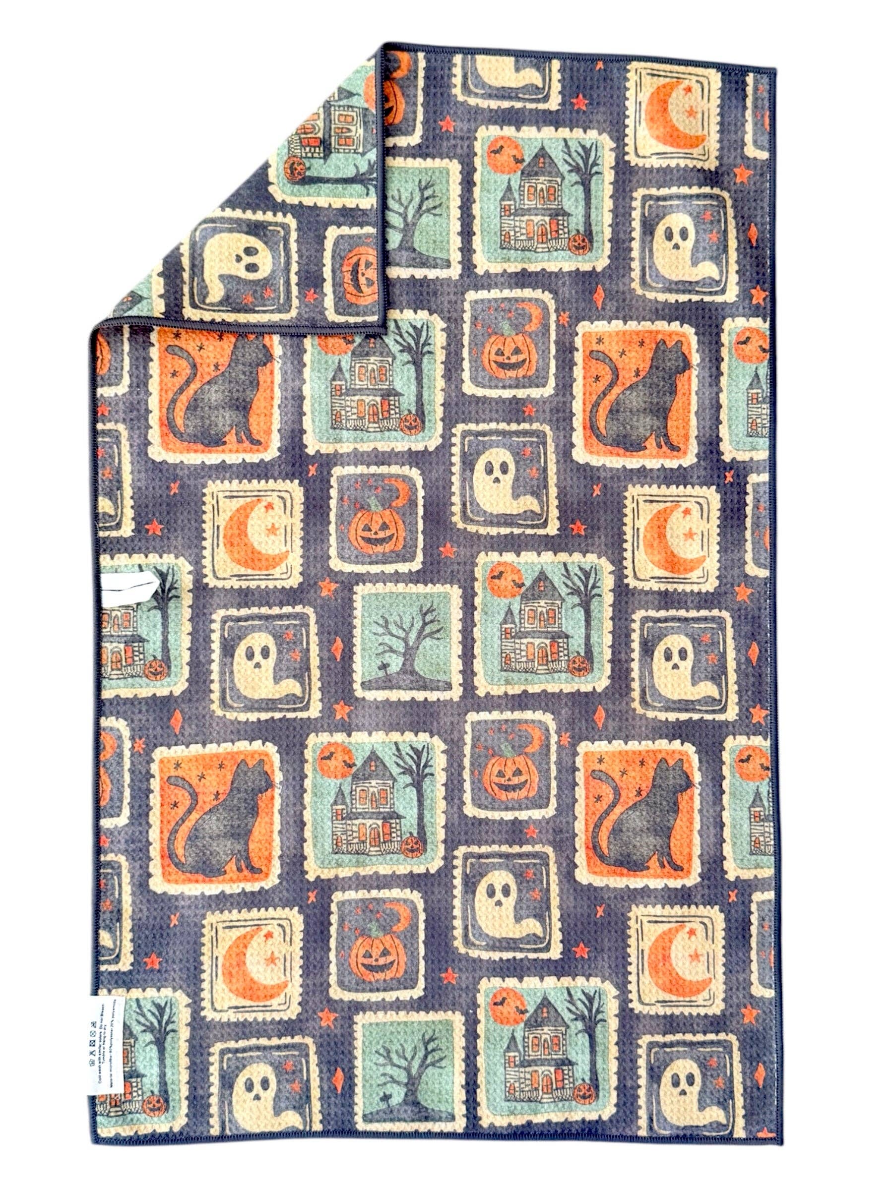 Black Paranormal Postage: Double-Sided Hand Towel for wholesale on Faire1