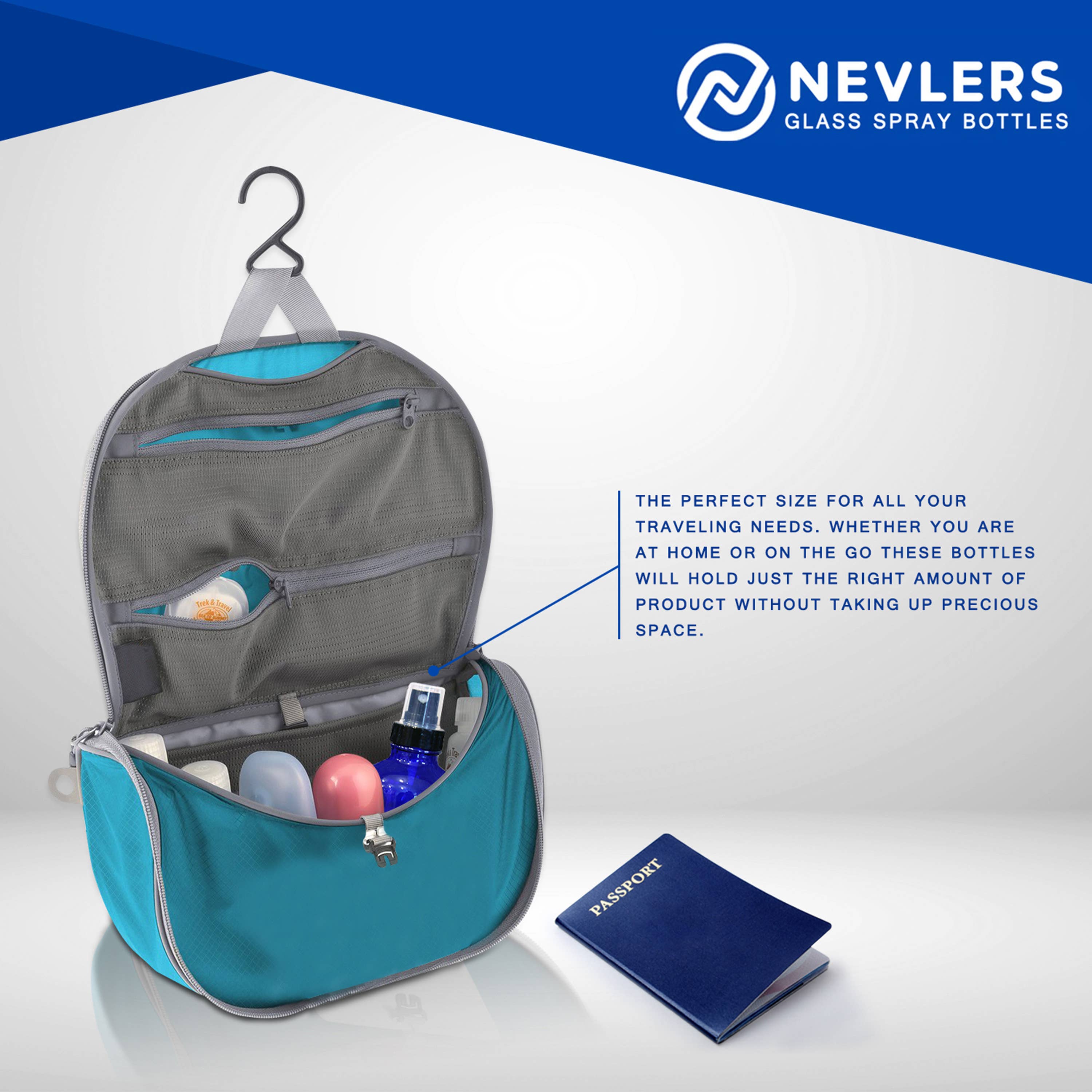 Nevlers - Wholesale Spray bottle - Cobalt Blue Glass Spray Bottles - 4 oz. (Pack of 24)11