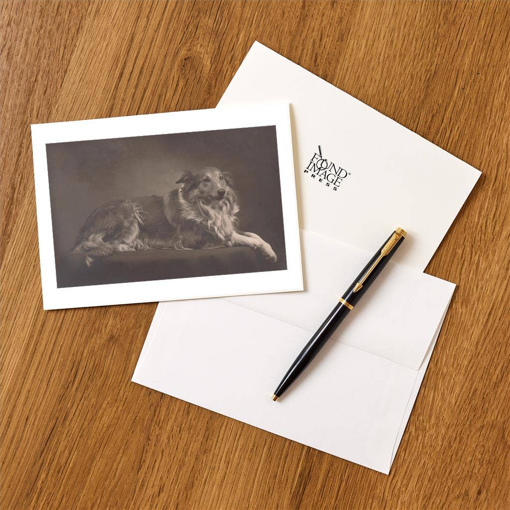 Found Image Press - Wholesale Stationery/Notecard Set - Greeting Card DG-214 Collie1
