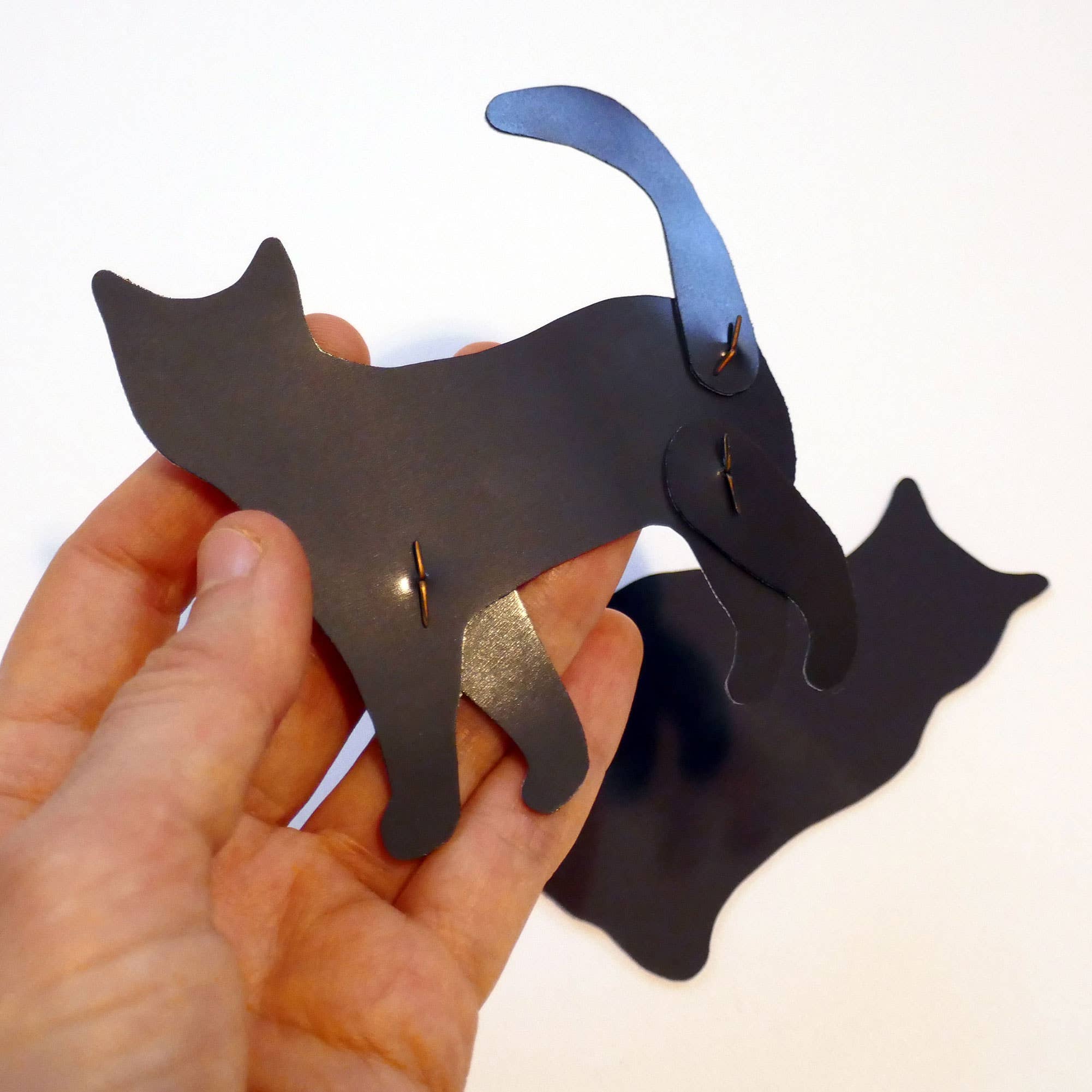 THE PAPER IDOLL – wholesale Magnet – 5 Assorted Articulated Cat Fridge Magnets Cat Kitchen decor.5