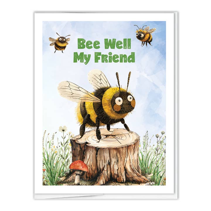A2 - Get Well Bees for wholesale by JennyDidIt Note Cards