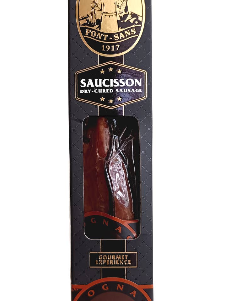 Peasant sausage with cognac VSOP - Font-Sans des Pyrénées for wholesale by LuxFood-Shop
