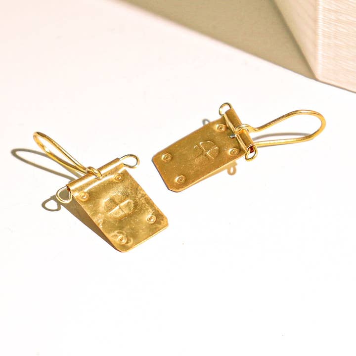 Banner Cross Earrings for wholesale by Hattusas Bazaar