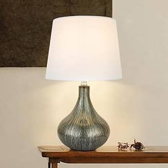 Fiora Table Lamp Cream Fabric Shade Home Décor for wholesale by DEENZ