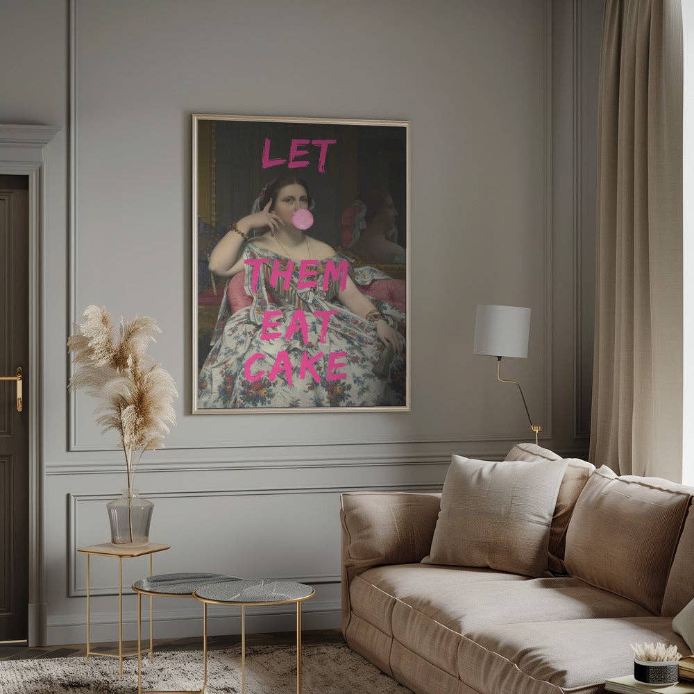 GTA ART - Wholesale Art Print - Wall art Let Them Eat Cake, Bubble Gum Vintage Portrait11