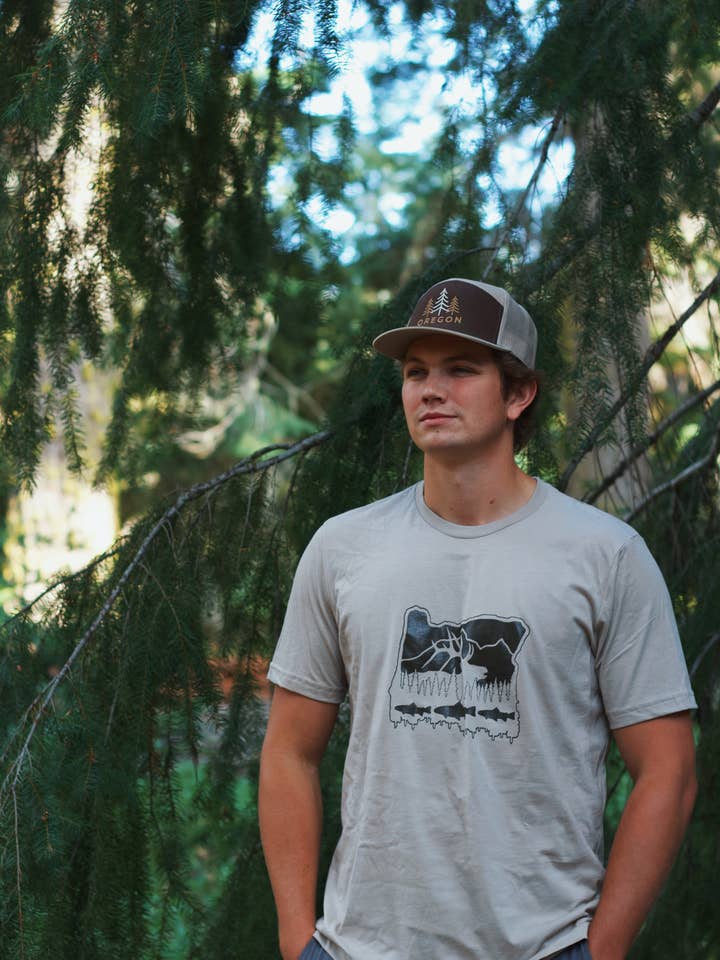 Oregon Wildlife T-Shirt for wholesale by Rogue Wear by Southern Oregon Embroidery