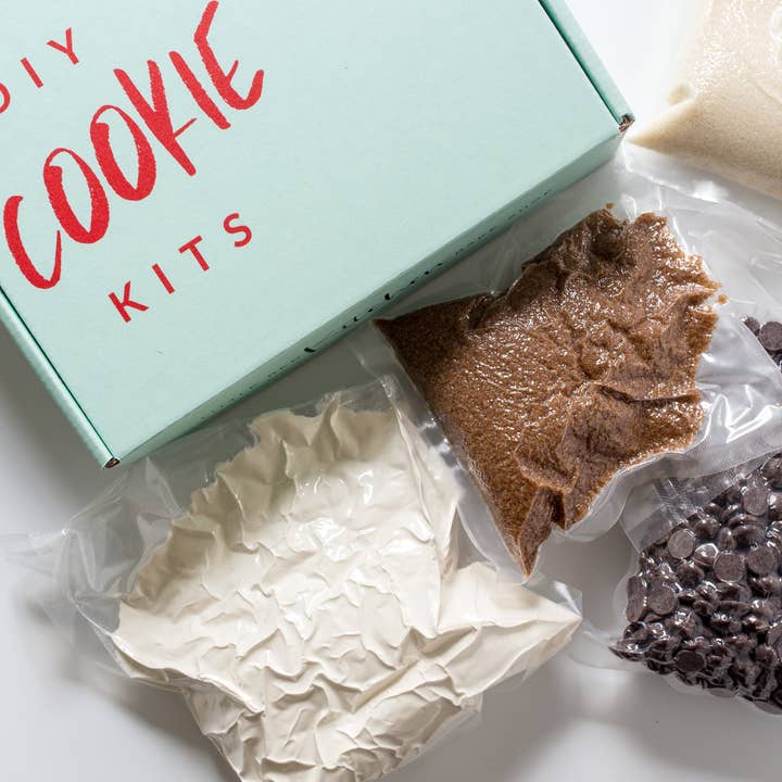 DIY Chocolate Chip Cookie Kit for wholesale by Little Red Kitchen Bake Shop