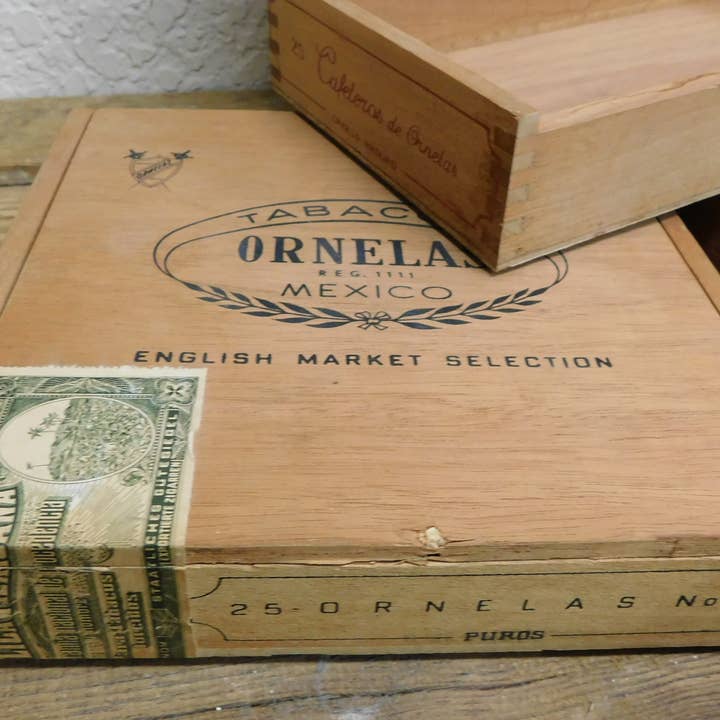 My Amigos Imports - Wholesale Decorative box - Vintage Cigar Box-Cedar-Mexico-Original-Assorted Sizes-$611