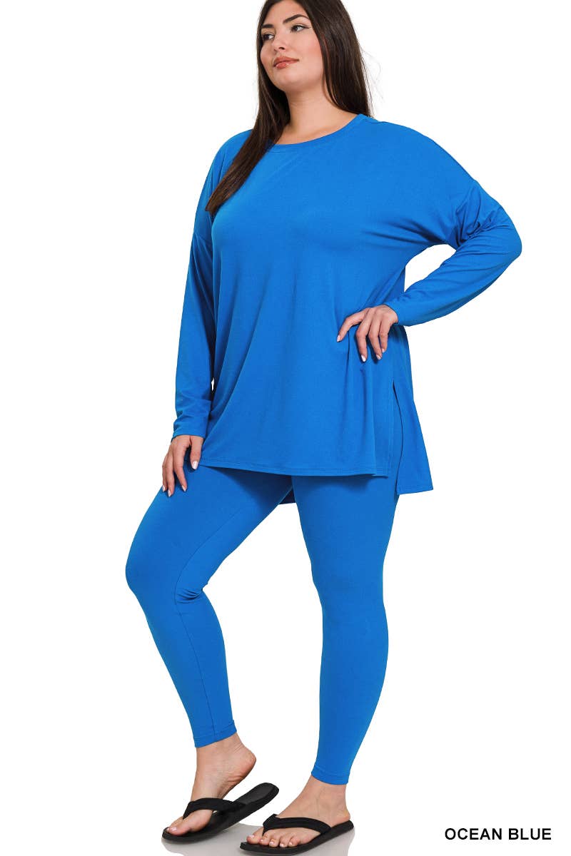 Vanilla Monkey - Wholesale Lounge Set - Women's - Plus Brushed Dty Microfiber Loungewear Set12