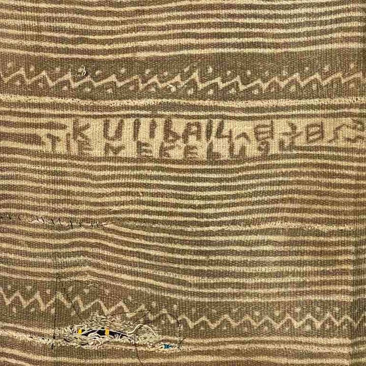 The Niger Bend - Wholesale Tapestry/Textile - Vintage Traditional Bogolan Mudcloth Mali African Textile | 51 x 37"8