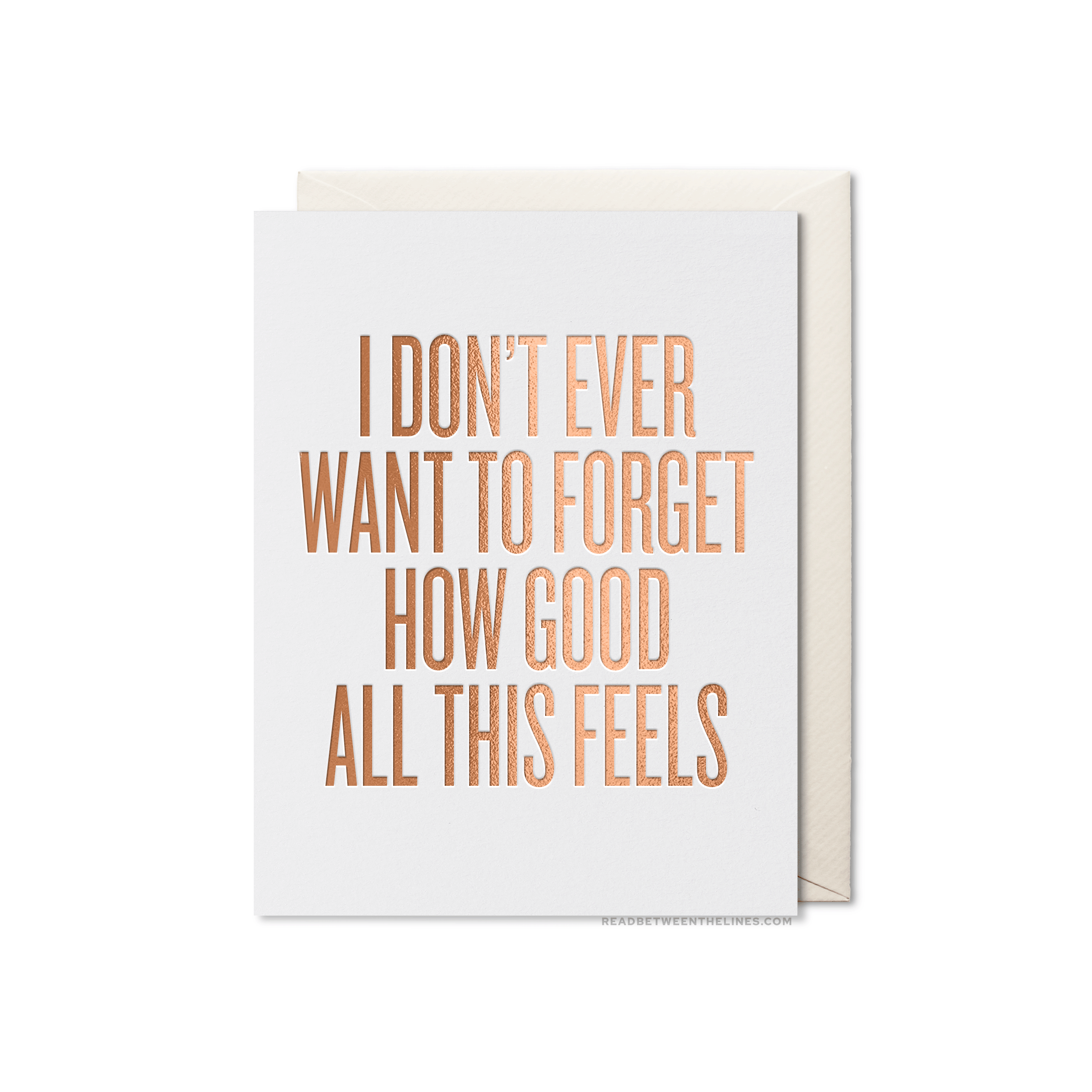 Read Between The Lines® - Wholesale Love Card - Don't Ever Want To Forget Card0