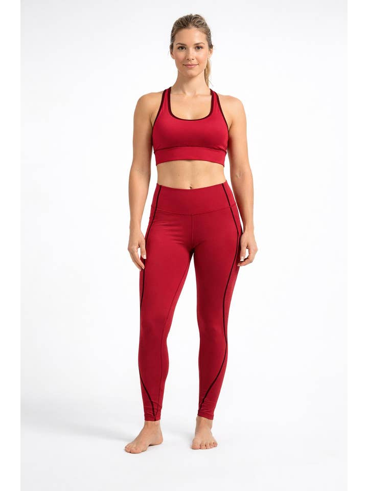 Color 5 – Großhandel Sportbekleidungsset – Damen – Sport-BH für aktive Kleidung mit Yogahose im Set mit kontrastfarbenem Rand9