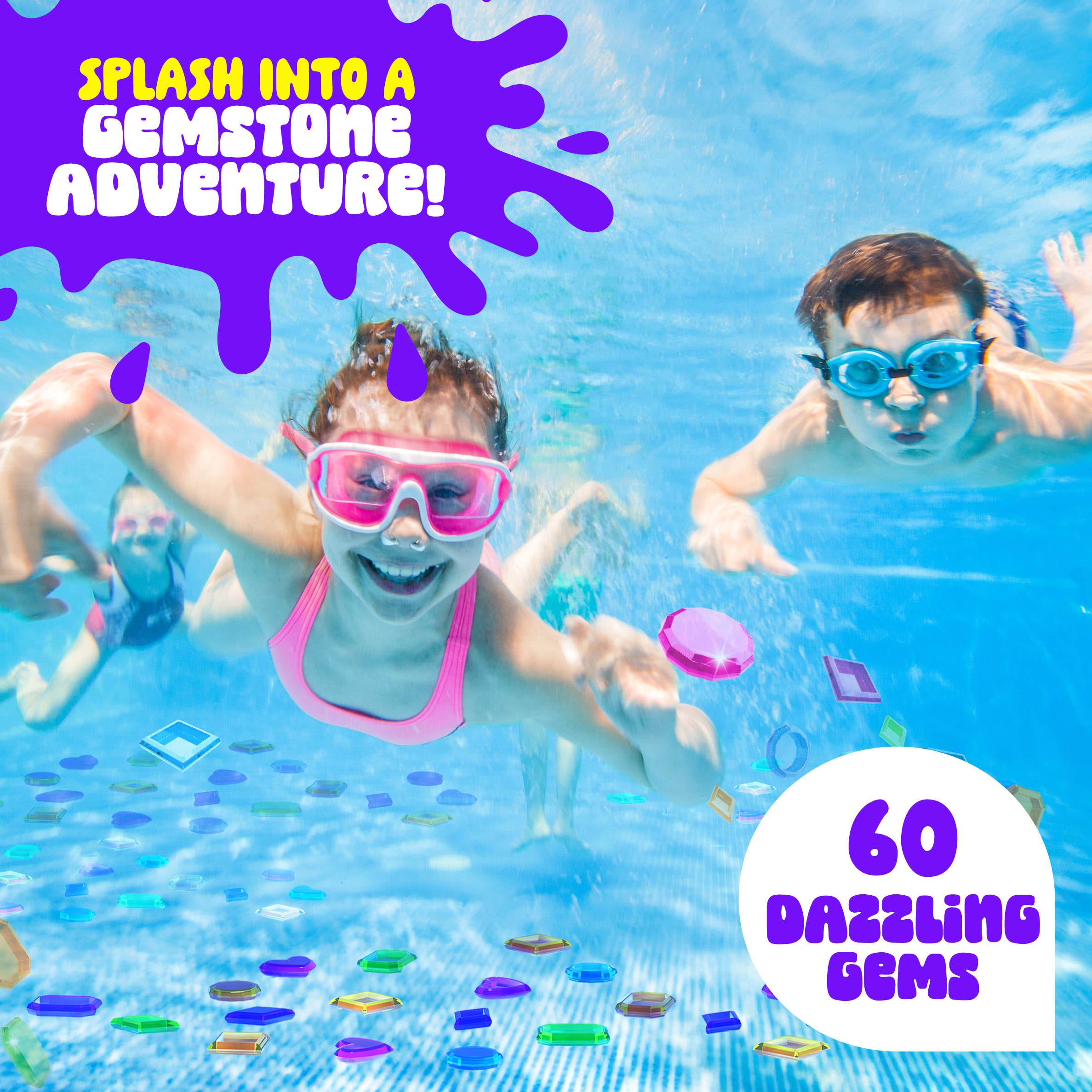 Dan&Darci - Wholesale Beach/Pool Toy - Kids & Baby - Pool Gem Hunt Diving Game for Kids - Pool Toys7