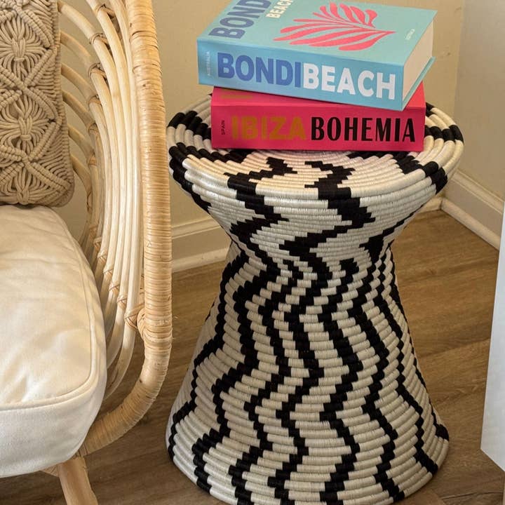 Global Crafts - Wholesale Basket - African Rwanda Woven Side Table3
