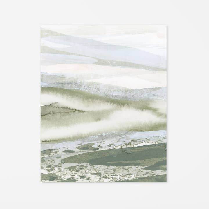 "Misty Isles No. 2" A Vertical Print by Lara Eckerman for wholesale by Lara Eckerman Art