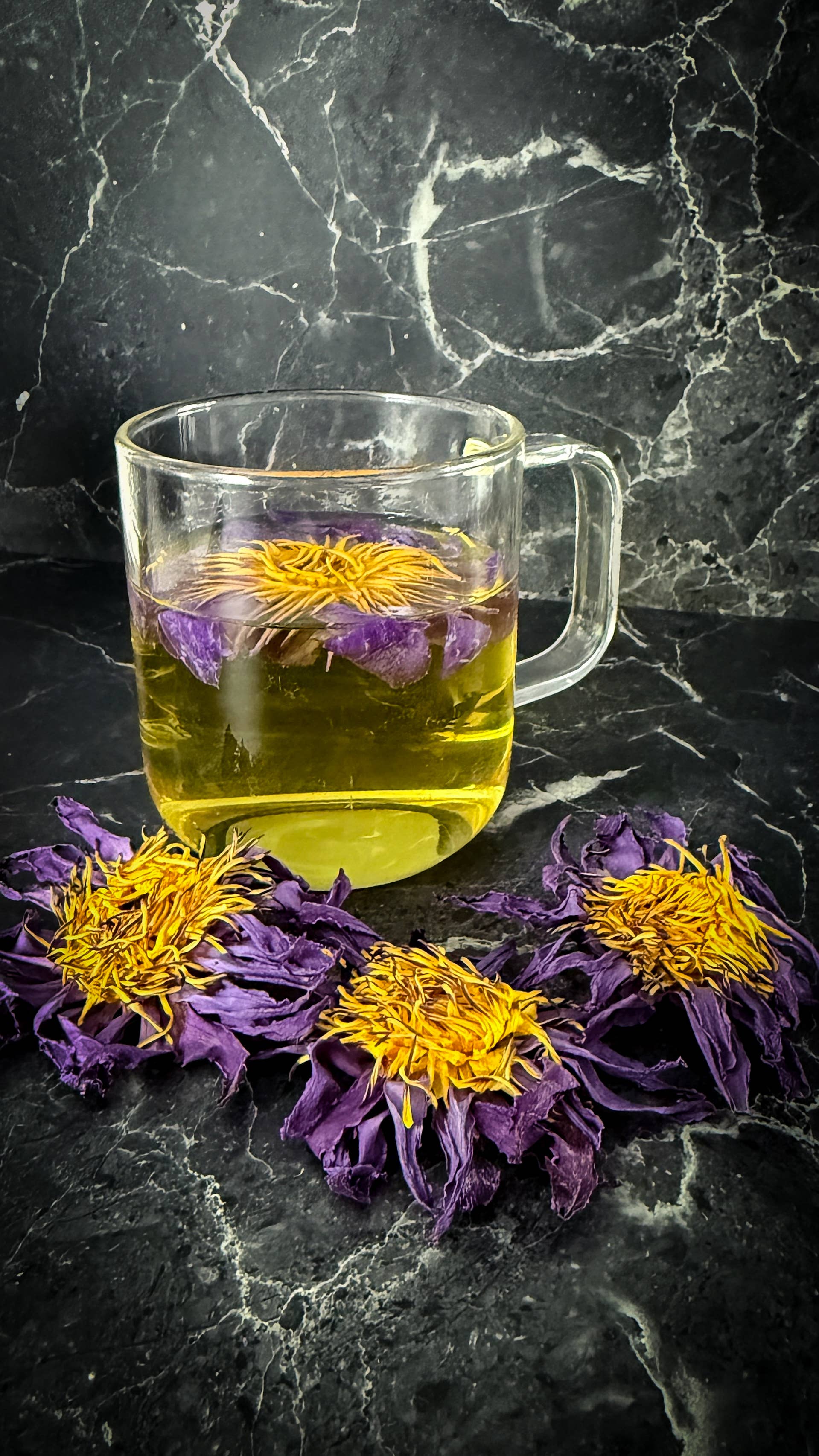 Lunar Herbals – Engroshandel Løs te – 3 hele egyptiske blå lotusblomster – håndplukkede5