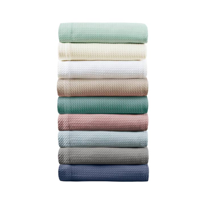 Olliix - Wholesale Bedding Blanket - All-Season Egyptian Cotton Woven Bedding Blanket, Ivory