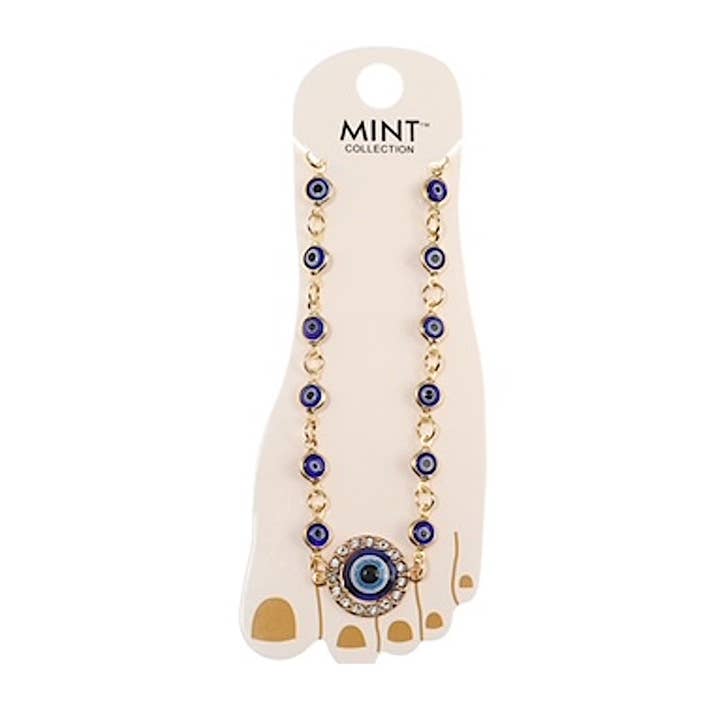 Evil Eye Bead Anklet for wholesale by Atlas Fashion