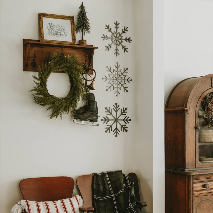 Keystone Steel Co. - Wholesale Wall Accent - Set of 3 Snowflake Steel Wall Decor, One of Each.2