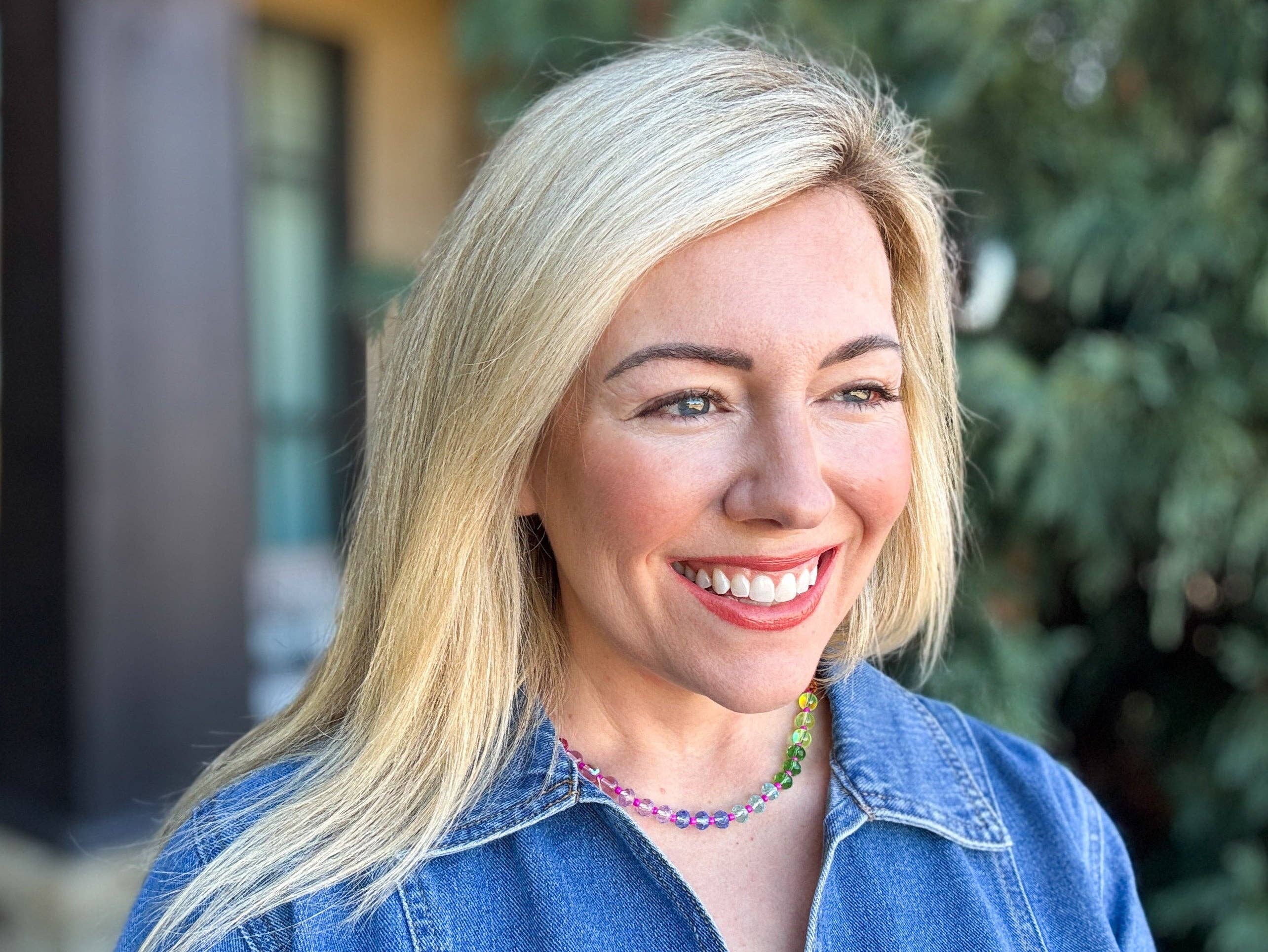 Taylor Elliott Designs - Wholesale Beaded/Pearl Necklace - Beaded Necklace - Multi-Colored + Pink - Natalie1