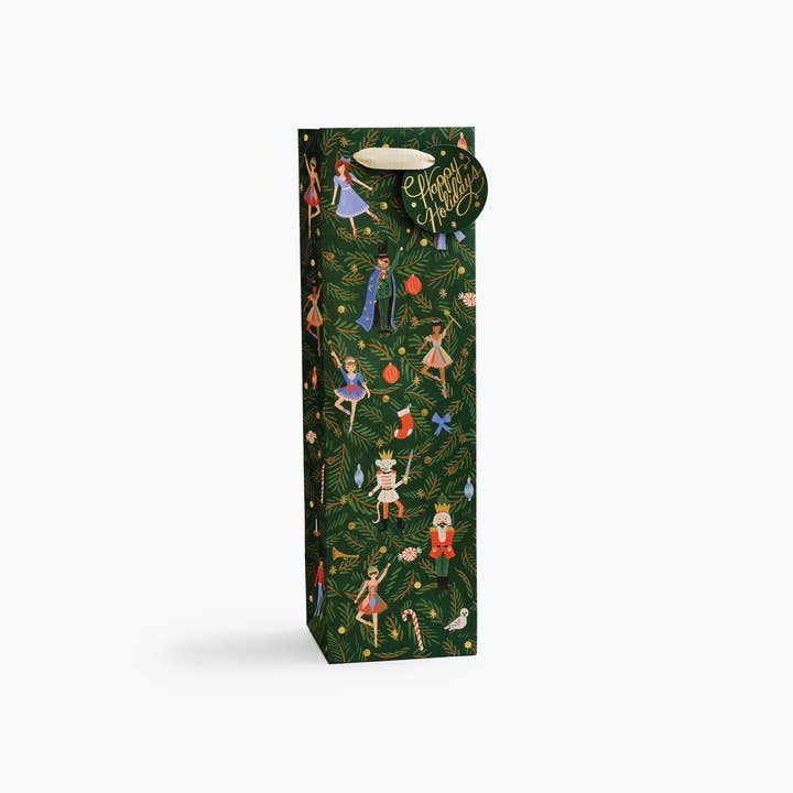 Nutcracker Wine Gift Bag for wholesale by Rifle Paper Co.