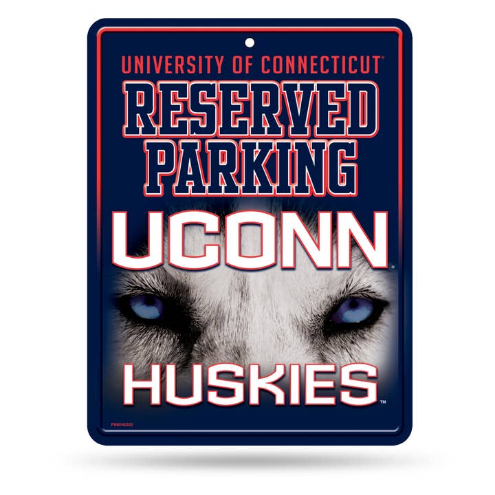 Rico Industries - Wholesale Sign - NCAA Connecticut Huskies - UCONN UCONN Metal Parking Sign