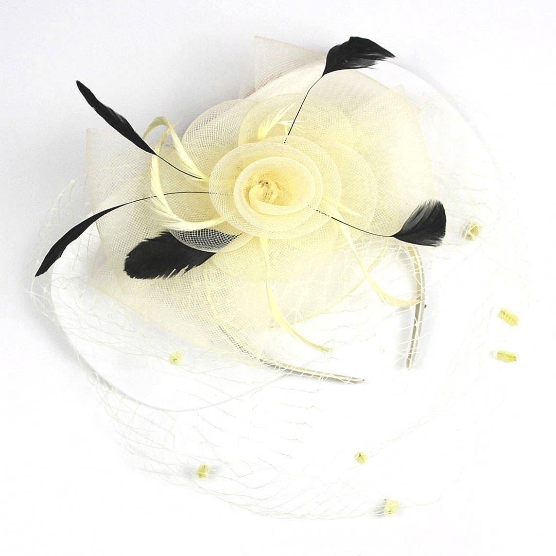 Diacly - Wholesale Fascinator Hat - Women's - Flower Mesh Flapper Fascinator s113