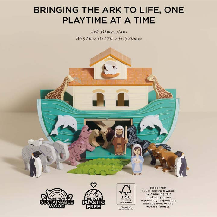 Le Toy Van, Inc. - Wholesale Wood Toy - Kids - Noah’s Great Wooden Ark & Animals5