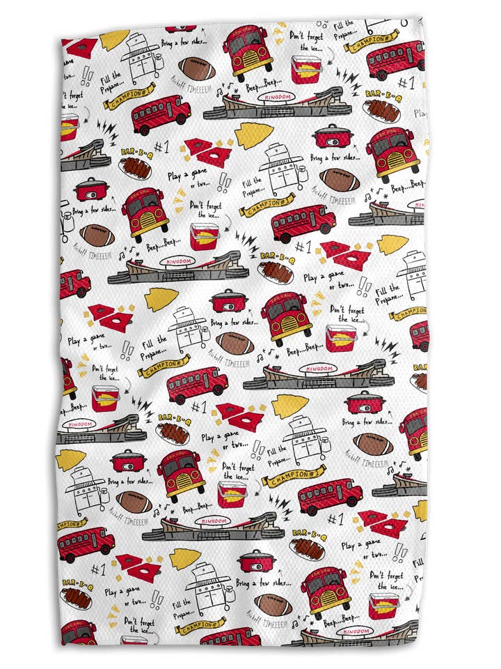 Serviette double face KC Fan Van Plaid 18x30 Work-Harder pour la vente par Absorb-Lumen