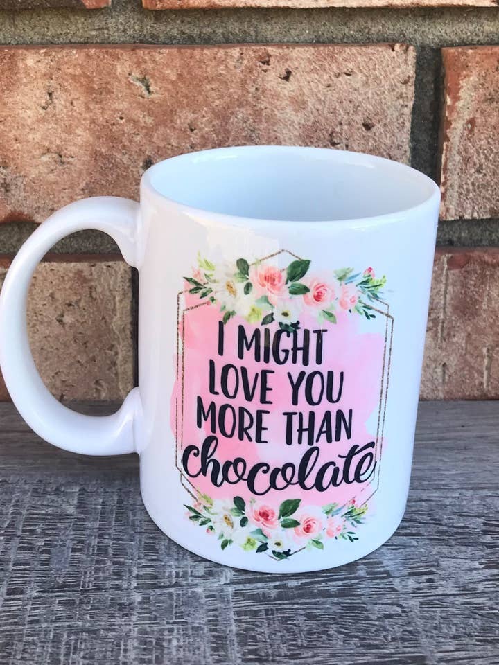 Älskar dig mer än chokladmugg för wholesale av Andi’s Shoppe