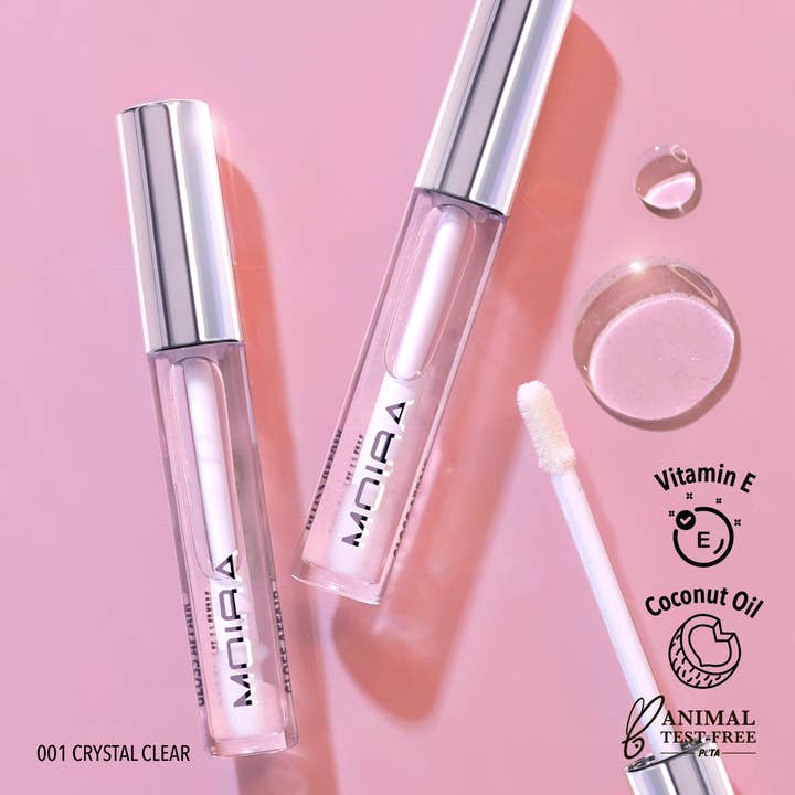 Moira Cosmetics - Wholesale Lip Gloss - Gloss Affair Lip Gloss (001, Crystal Clear)