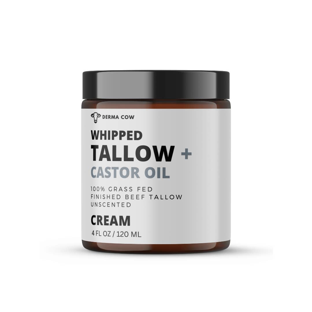Derma Cow - Wholesale Body Cream/Lotion - Whipped Tallow + Castor Oil, Cream for Face and Body