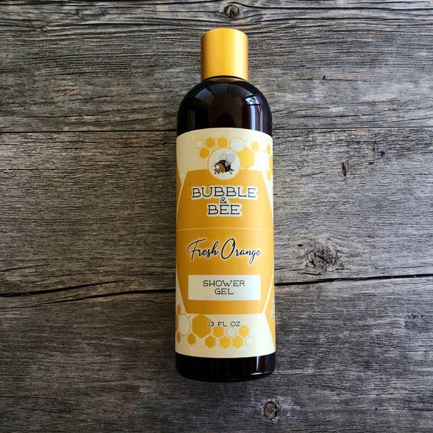 Gel douche à l'orange fraîche pour la vente par Bubble & Bee Organic