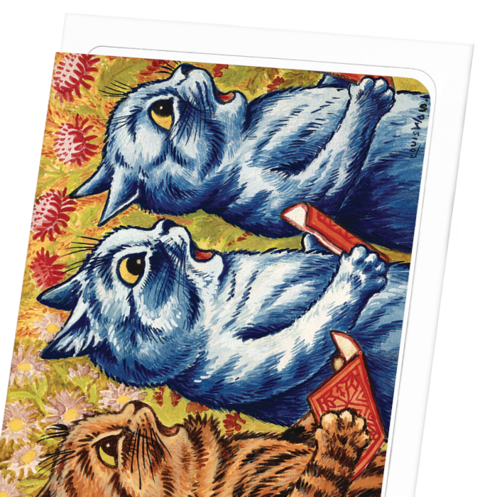 Ezen Trade – wholesale Everyday greeting card – THREE CATS SINGING (C.1930): Animal (other) Greeting Card2