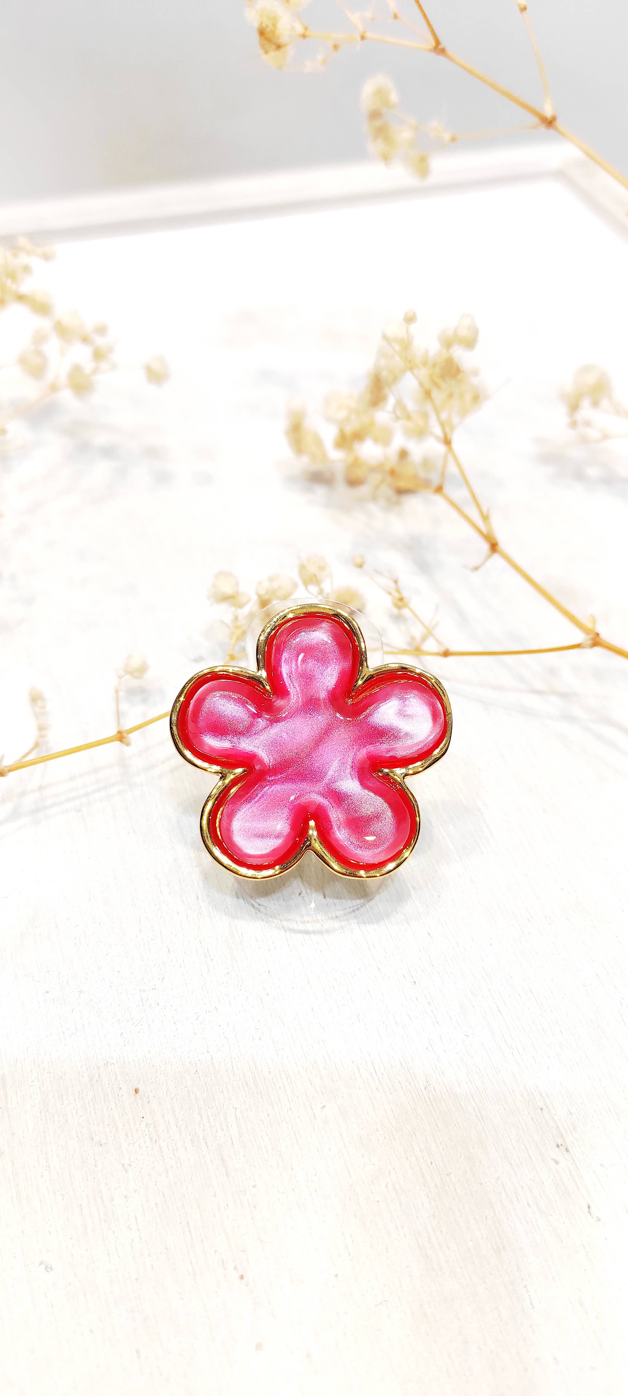 LOLO & YAYA - Wholesale Band/gestapelde ring - Ring met bloem Selena5