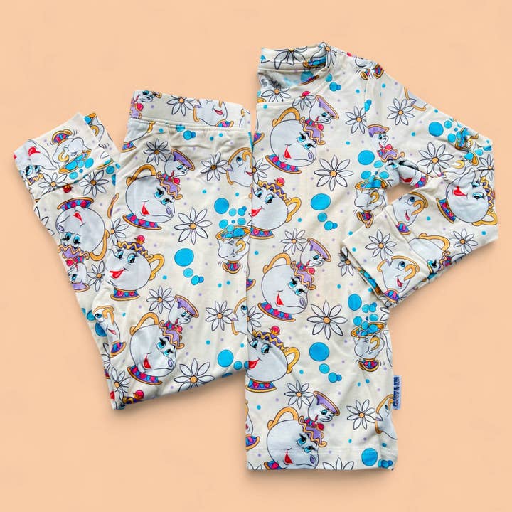 Tea pot bamboo 2 piece set pjs for wholesale by CEDDY & RIA