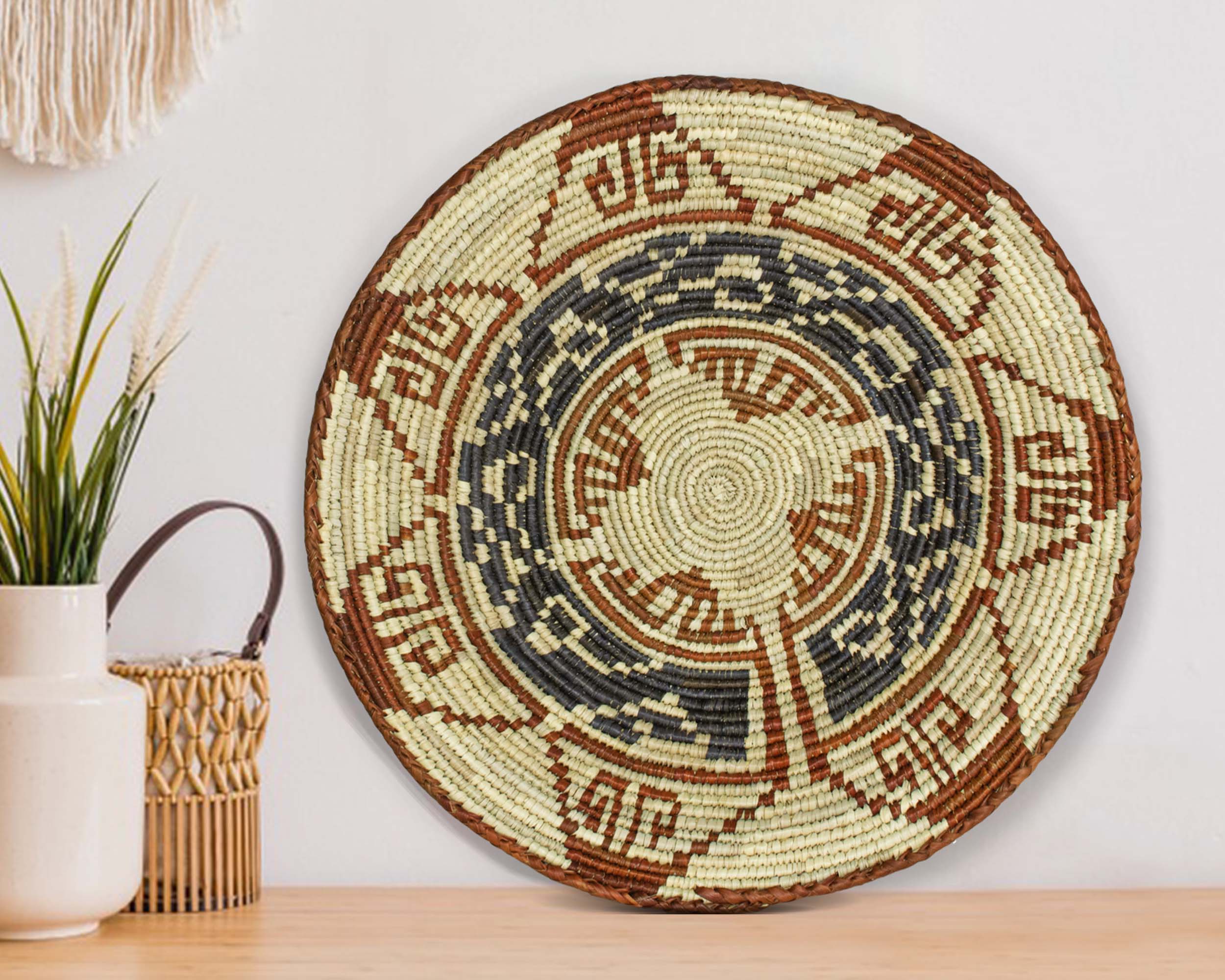 ArtisanalEmporiumLLC - Wholesale Basket - Dream Catcher Bowl Basket 14-inch BSK-114-15 B