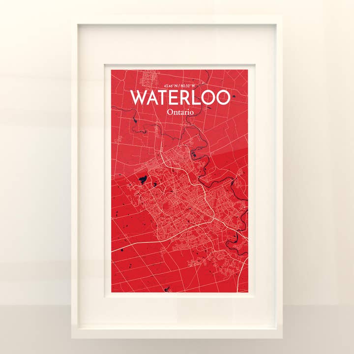 OurPoster.com - Wholesale Poster - Waterloo City Map Poster29