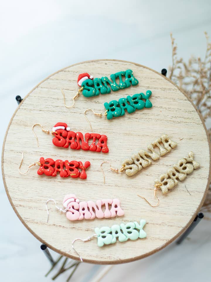 Santa Baby Dangles for wholesale by EJ Clay Co
