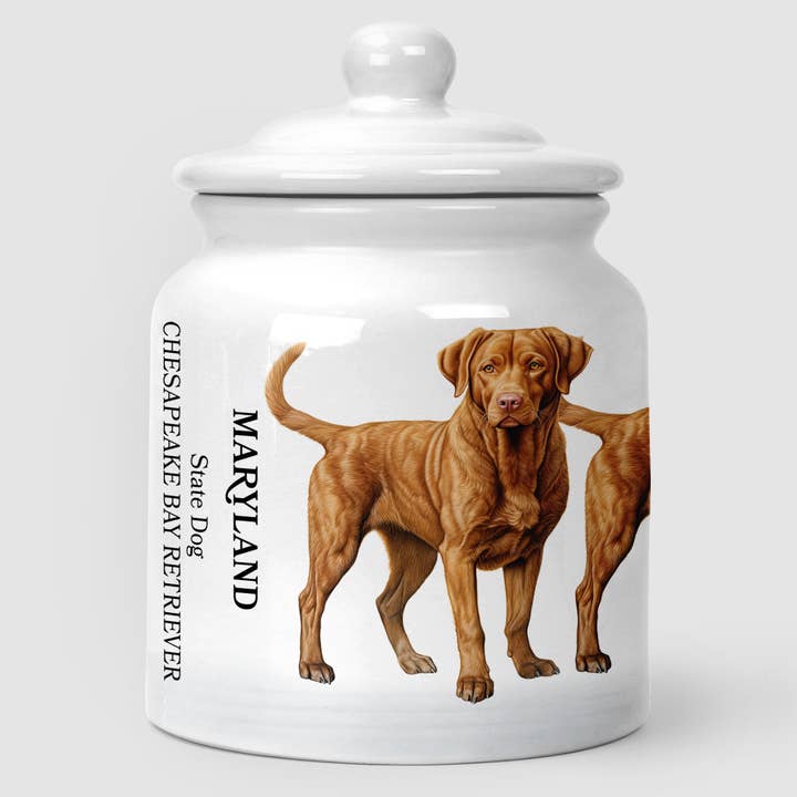 Marylands statslige hund | Chesapeake Bay Retriever Jars for engroshandel hos MCSouvenir & Gift | Maryland China