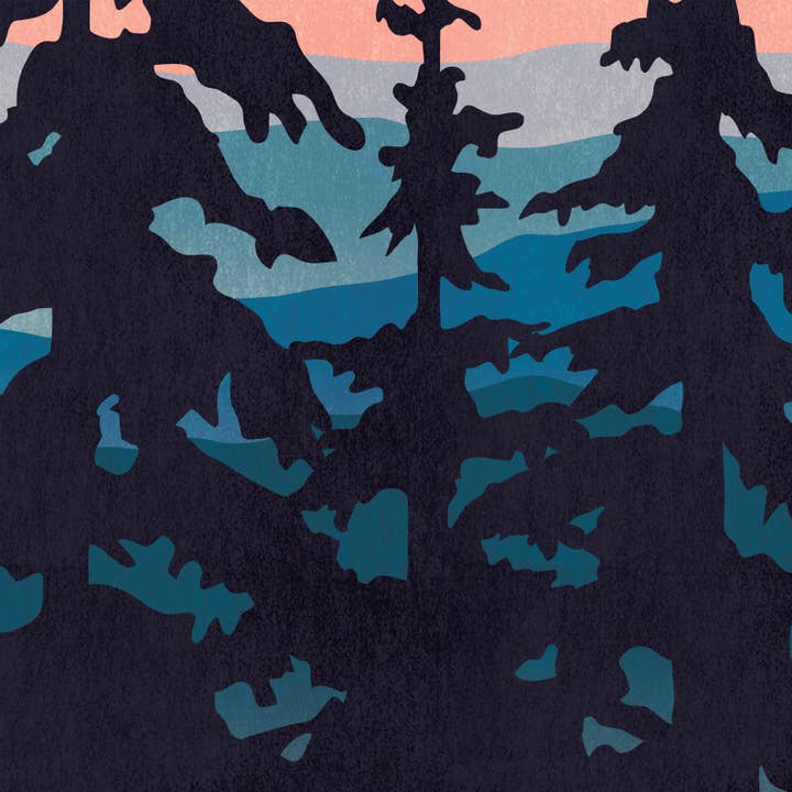 Red Robot Design & Illustration - Wholesale Art Print - North Carolina Modern Blowing Rock Print Poster Wall Decor5