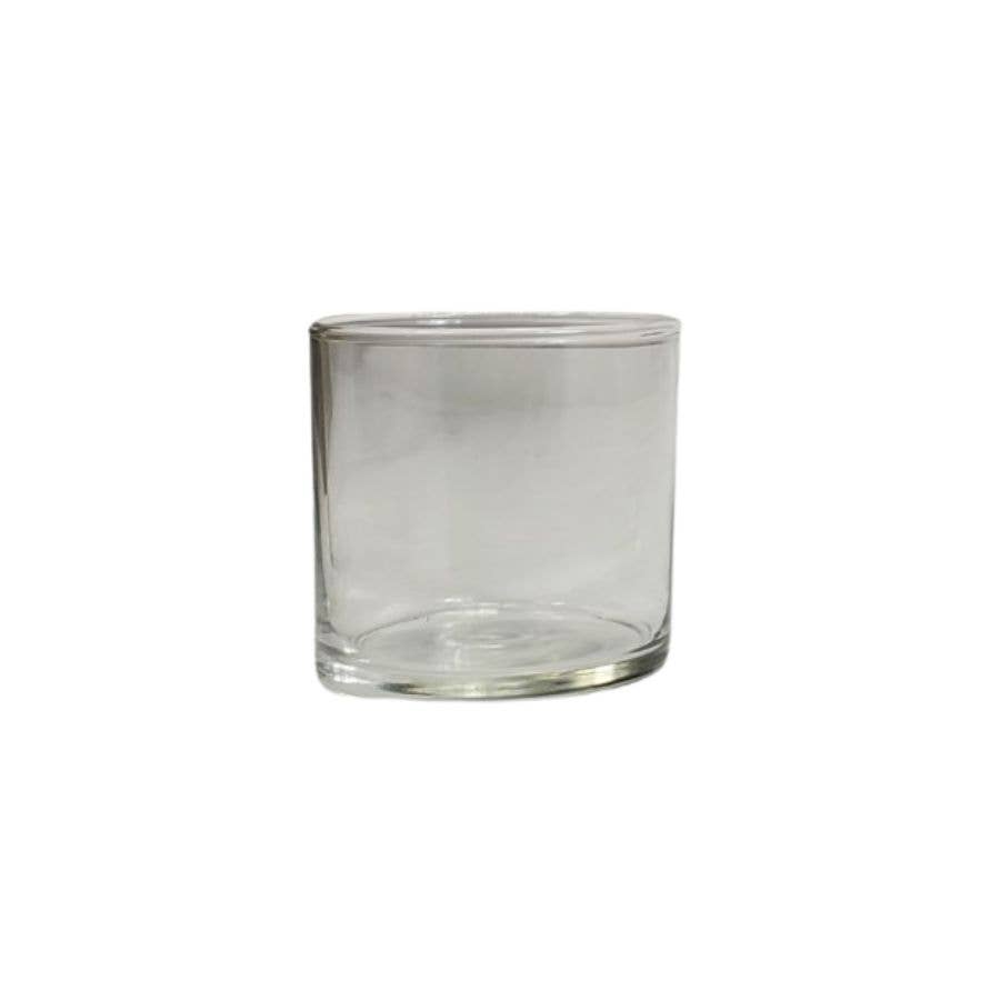 General Wax - Candle Making Supplies - Wholesale Candle holder - 7.5 oz Symphony Clear Glass Candle Jar