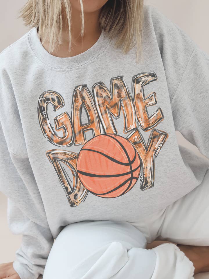Basketball Game Day College Leopard Mom Graphic Sweatshirt and other Purchase Wholesale basketball game day. Free Returns & Net 60 Terms on Faire trending on Faire.