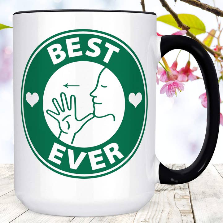 Sign Language ASL Best Mom Mother Coffee Mug for wholesale by Foxy Mug