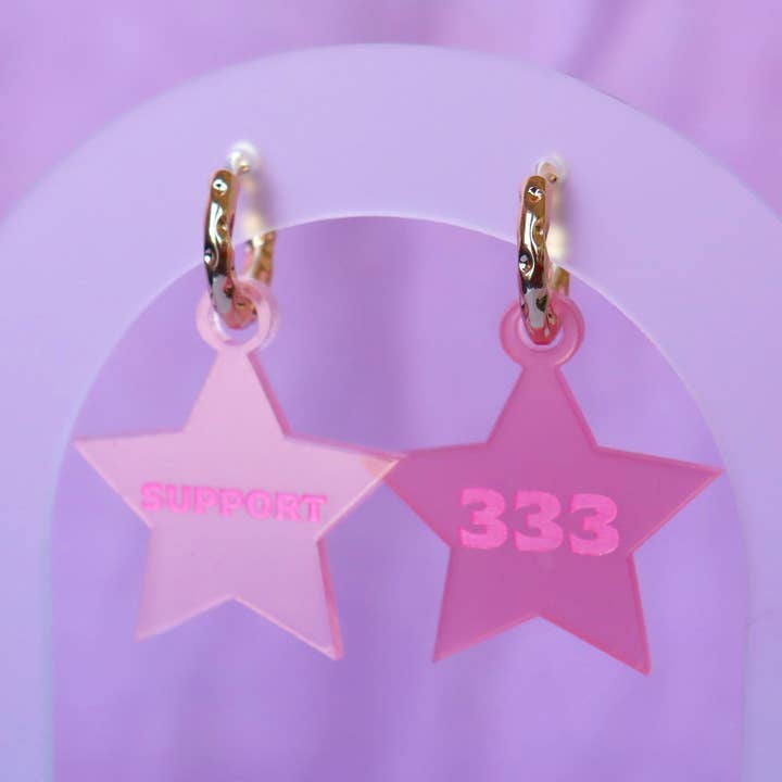 Pink Star Angel Number for wholesale by Sunshine Studio
