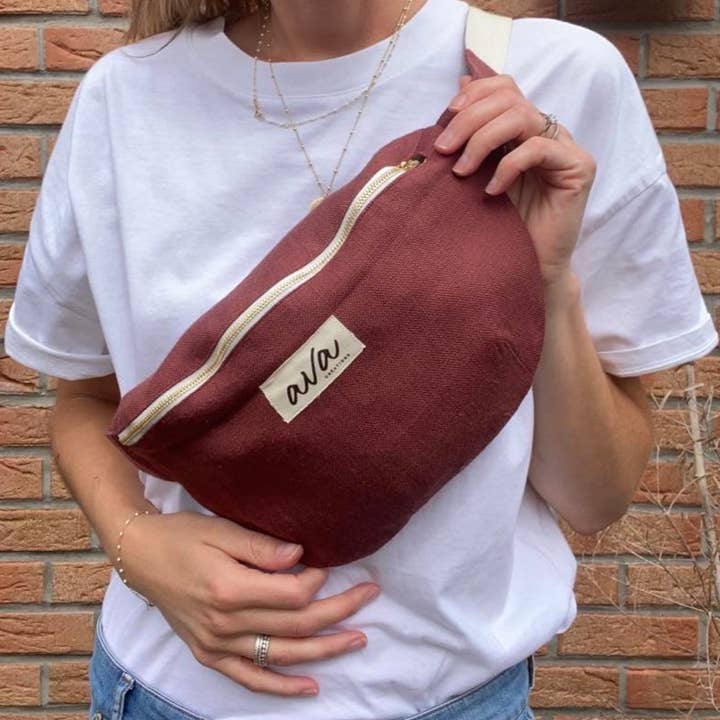 AVA Créations – Großhandel Bauchtasche – Damen – Gürteltasche aus französischem Leinen