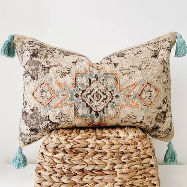 Samos Lumbar 16"x24" Kilim Pillow Cover for wholesale by theHOMEmind