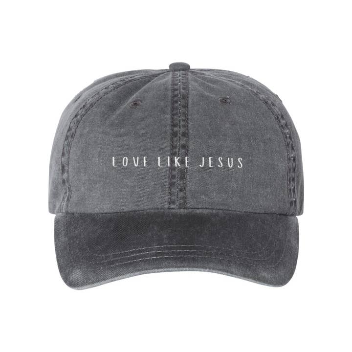 Scripted Pearl - Wholesale Baseball Cap - Women's - Love Like Jesus Embroidered Baseball Cap, Christian Ball Hat8